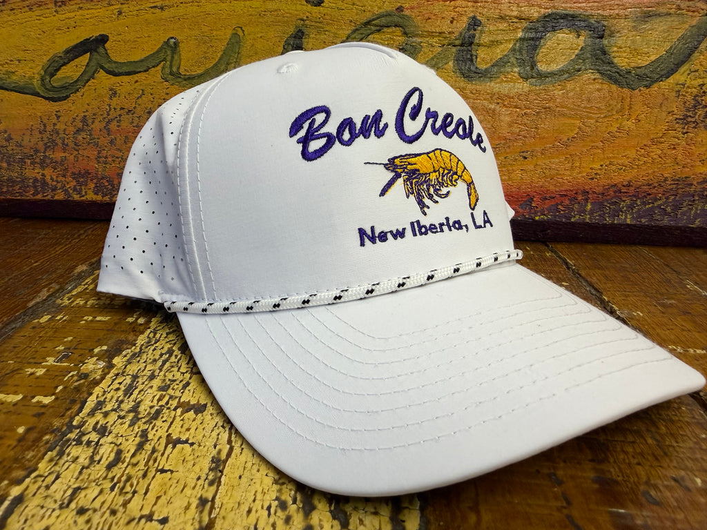 Purple/Gold over White Hat