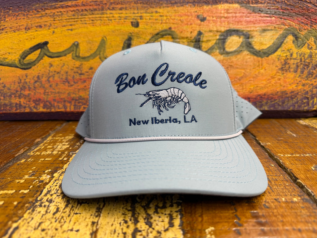 Navy over Light Gray Hat